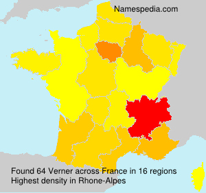 Surname Verner in France Surname Verner in France