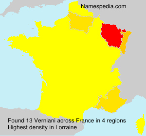Surname Verniani in France Surname Verniani in France