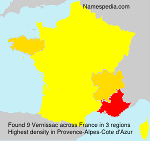 Surname Vernissac in France Surname Vernissac in France