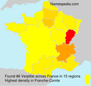 Surname Verpillat in France Surname Verpillat in France