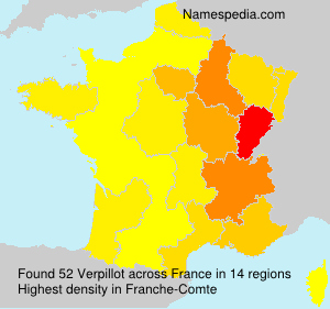 Surname Verpillot in France Surname Verpillot in France