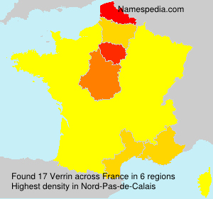 Surname Verrin in France Surname Verrin in France