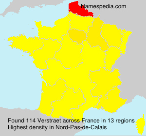 Surname Verstraet in France Surname Verstraet in France