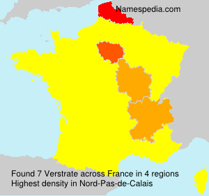 Surname Verstrate in France Surname Verstrate in France
