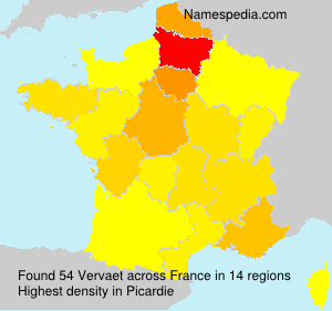 Surname Vervaet in France Surname Vervaet in France