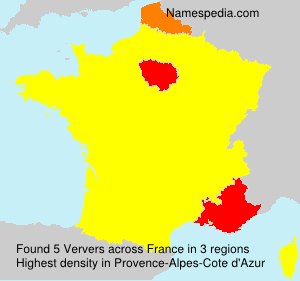 Surname Ververs in France Surname Ververs in France
