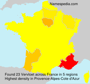 Surname Vervloet in France Surname Vervloet in France