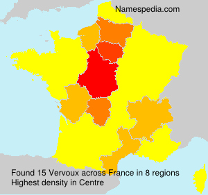 Surname Vervoux in France Surname Vervoux in France