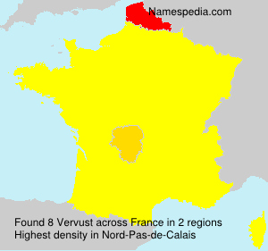 Surname Vervust in France Surname Vervust in France