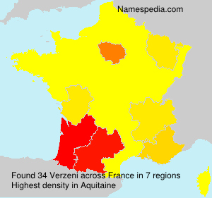 Surname Verzeni in France Surname Verzeni in France