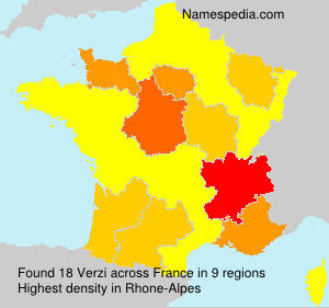 Surname Verzi in France Surname Verzi in France