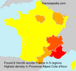 Surname Verzilli in France Surname Verzilli in France