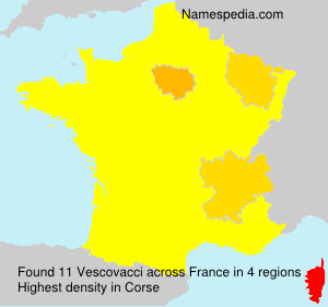 Surname Vescovacci in France Surname Vescovacci in France