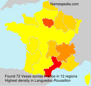 Surname Vesse in France Surname Vesse in France