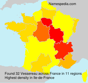 Surname Vessereau in France Surname Vessereau in France