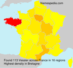 Surname Vessier in France Surname Vessier in France