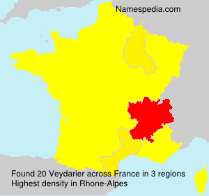 Surname Veydarier in France Surname Veydarier in France