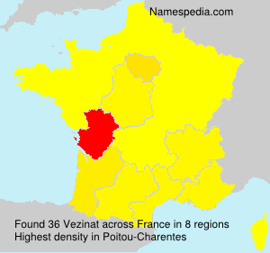 Surname Vezinat in France Surname Vezinat in France