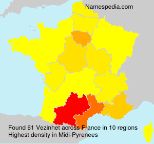 Surname Vezinhet in France Surname Vezinhet in France