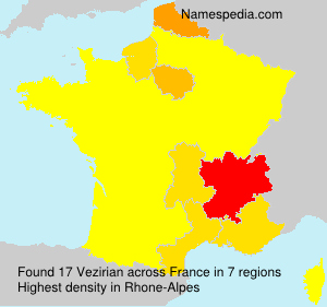 Surname Vezirian in France Surname Vezirian in France