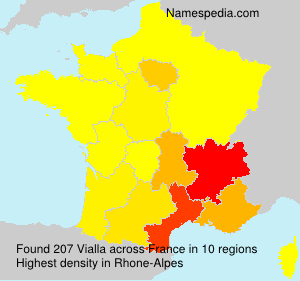 Surname Vialla in France Surname Vialla in France