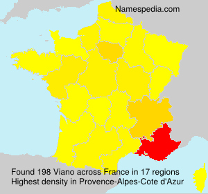Surname Viano in France Surname Viano in France