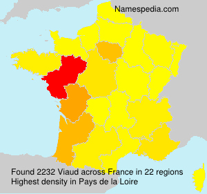 Surname Viaud in France Surname Viaud in France