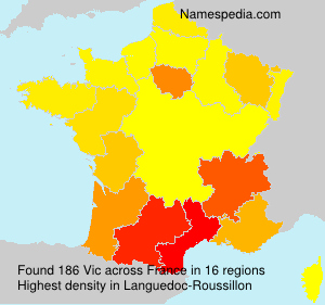 Surname Vic in France Surname Vic in France