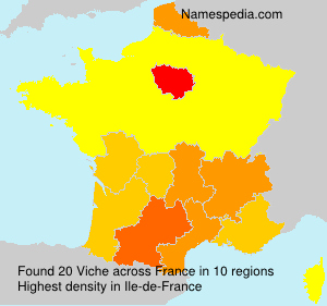 Surname Viche in France Surname Viche in France