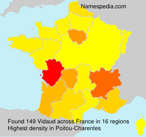 Surname Vidaud in France Surname Vidaud in France