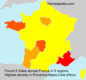 Surname Vides in France Surname Vides in France