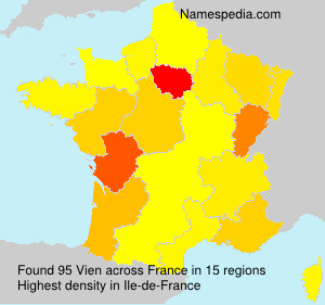Surname Vien in France Surname Vien in France