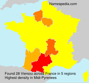 Surname Viersou in France Surname Viersou in France
