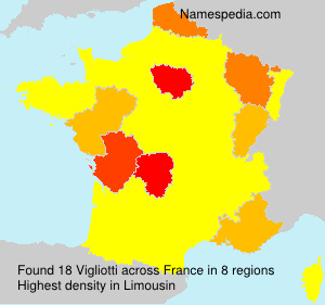 Surname Vigliotti in France Surname Vigliotti in France