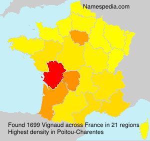 Surname Vignaud in France Surname Vignaud in France