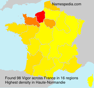 Surname Vigor in France Surname Vigor in France