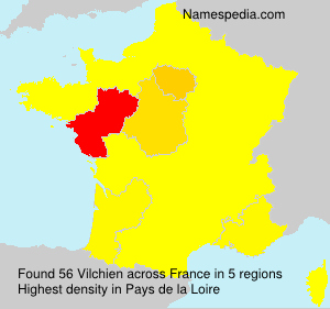 Surname Vilchien in France Surname Vilchien in France
