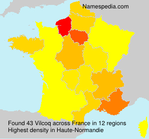 Surname Vilcoq in France Surname Vilcoq in France