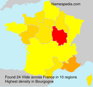 Surname Vilde in France Surname Vilde in France