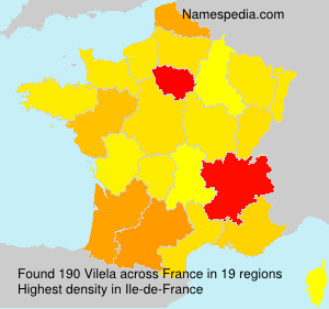 Surname Vilela in France Surname Vilela in France