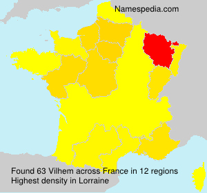 Surname Vilhem in France Surname Vilhem in France