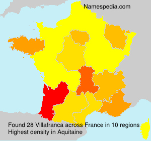 Surname Villafranca in France Surname Villafranca in France