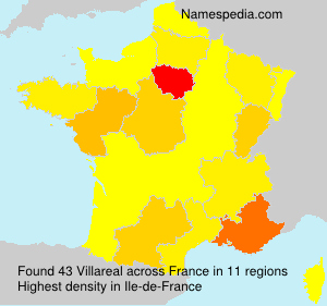 Surname Villareal in France Surname Villareal in France