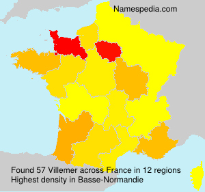 Surname Villemer in France Surname Villemer in France