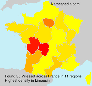 Surname Villessot in France Surname Villessot in France