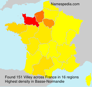 Surname Villey in France
