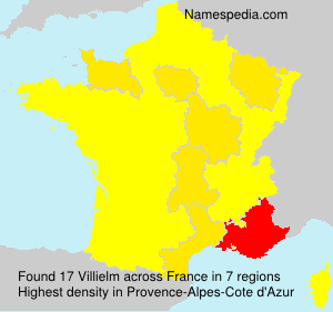 Surname Villielm in France Surname Villielm in France