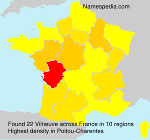 Surname Vilneuve in France Surname Vilneuve in France