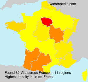 Surname Vilo in France Surname Vilo in France