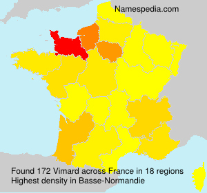 Surname Vimard in France Surname Vimard in France